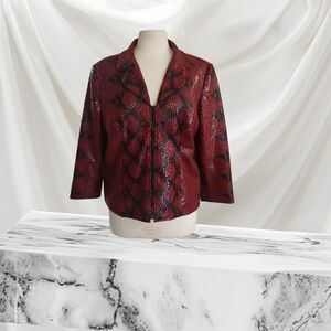 Snake Print Blazer